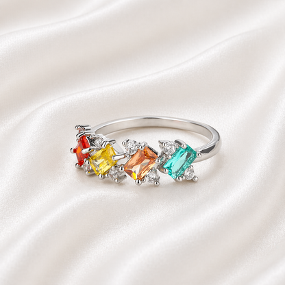 MULTI COLOR CRYSTAL RING