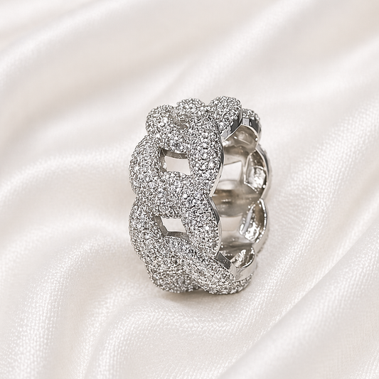 WEAVE ZIRCON RING