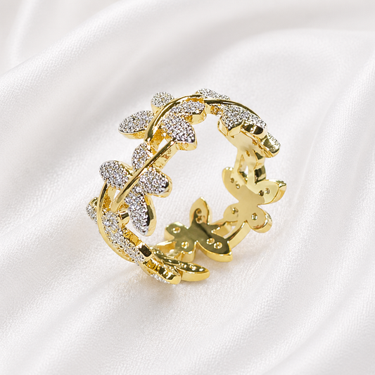 RIFFLE ZIRCON RING