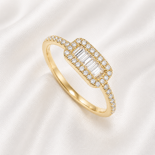 FROND ZIRCON RING
