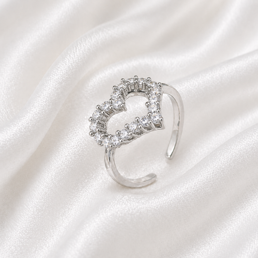 HOLLOW HEART RING