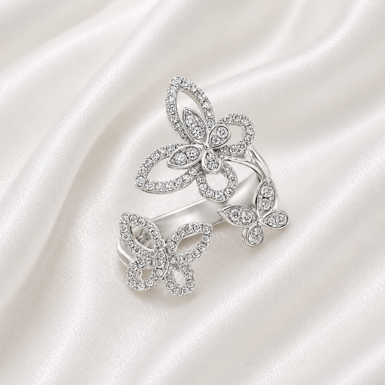 BUTTERFLIES ZIRCON RING