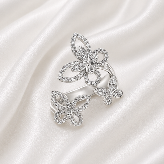 BUTTERFLIES ZIRCON RING