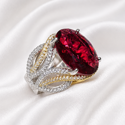 CLARET ZIRCON RING