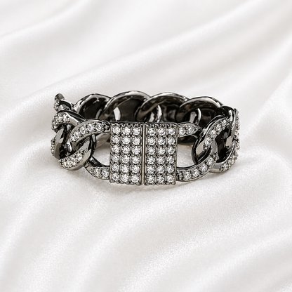 CUBAN LINKED RETRO RING
