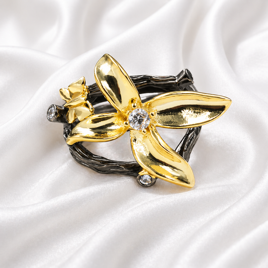 BLOSSOM RETRO RING