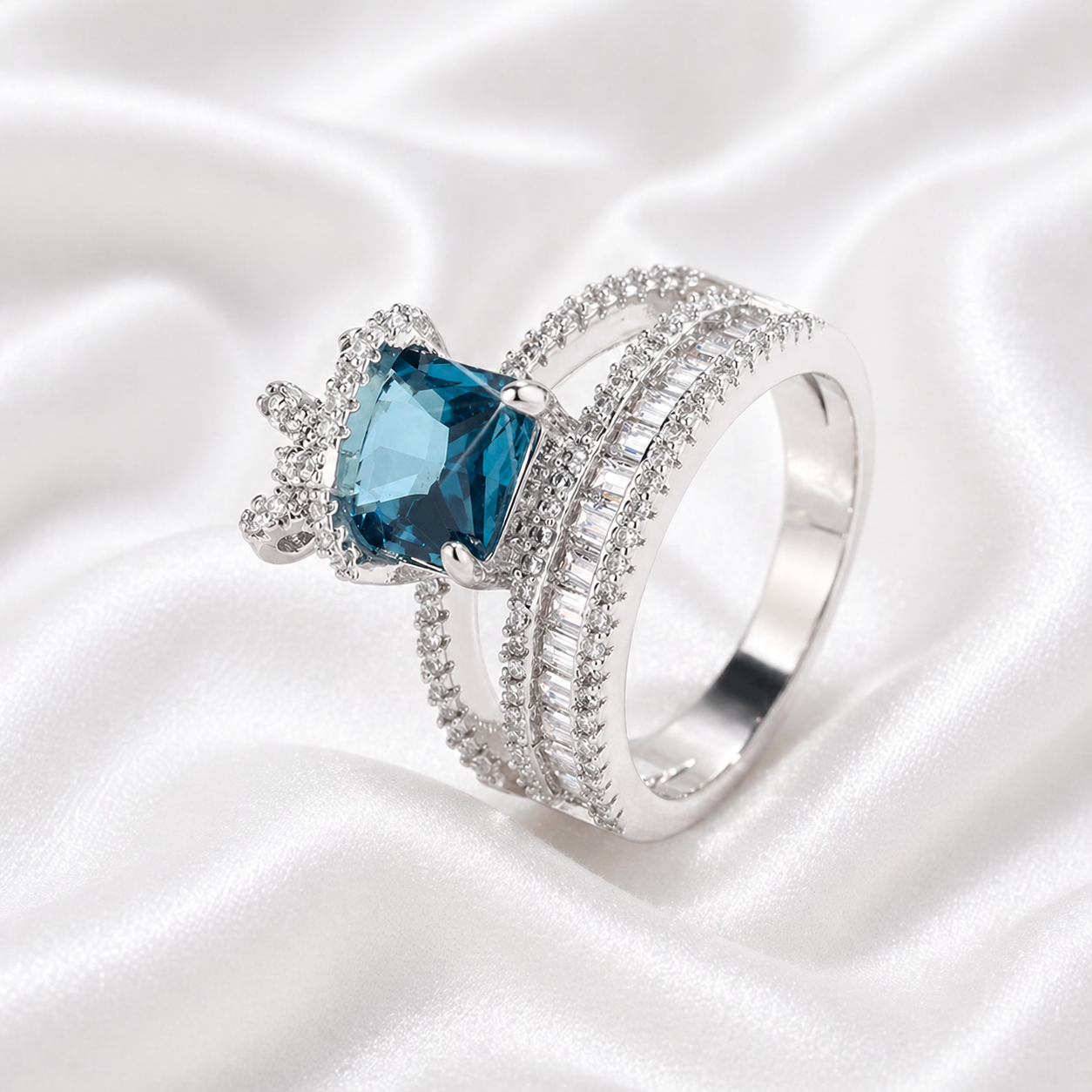 IMPERIAL BLUE ZIRCON RING