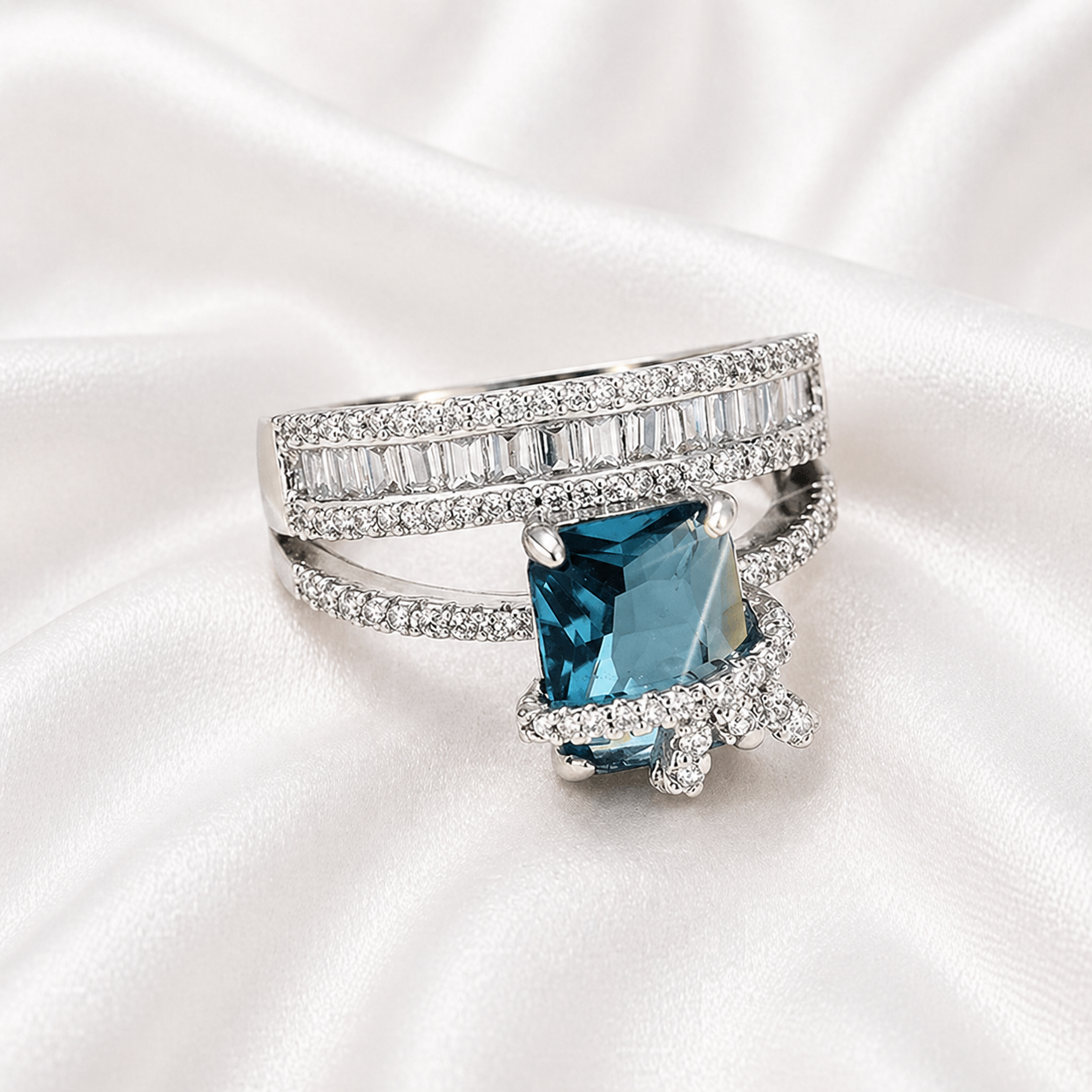 IMPERIAL BLUE ZIRCON RING
