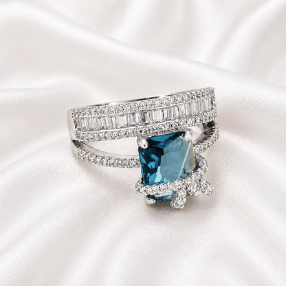 IMPERIAL BLUE ZIRCON RING