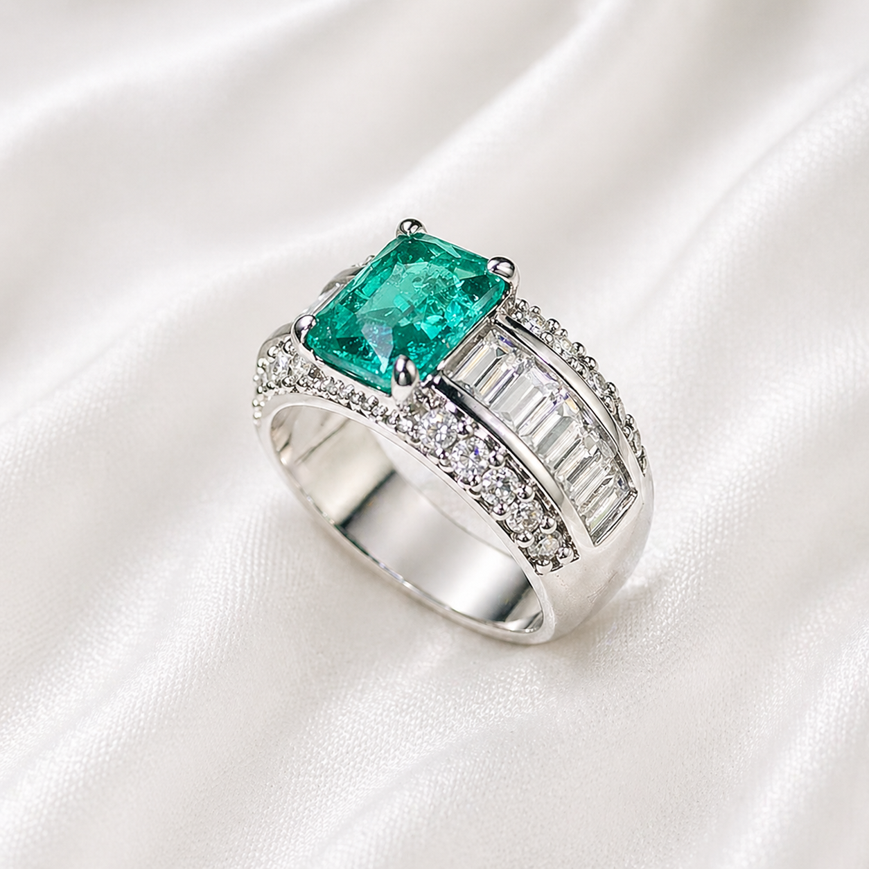 PARAIBA ZIRCON RING