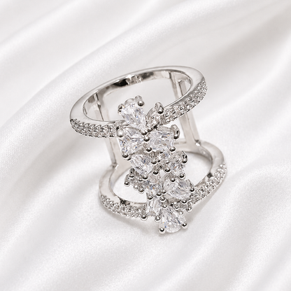 KNUCKLE ZIRCON RING