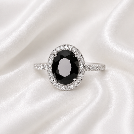 BLACK GEM ZIRCON RING
