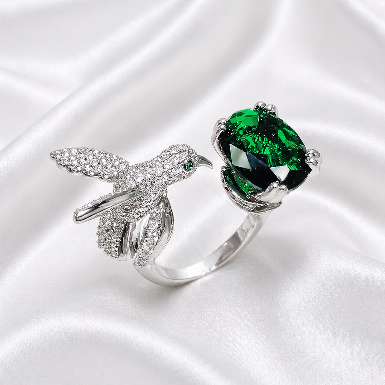 NESTLING ZIRCON RING