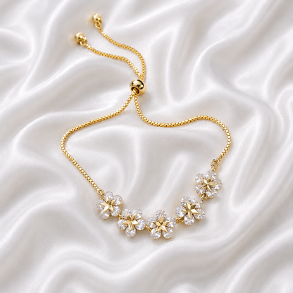 ZIRCON FLOWER BRACELET