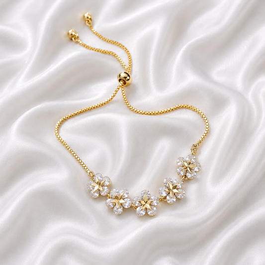 ZIRCON FLOWER BRACELET