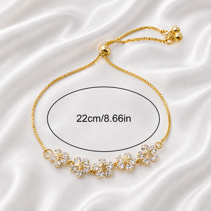 ZIRCON FLOWER BRACELET