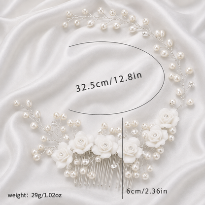 PEARL BRAID HAIR COMB