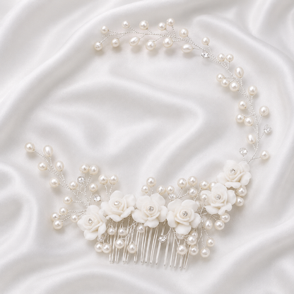 PEARL BRAID HAIR COMB