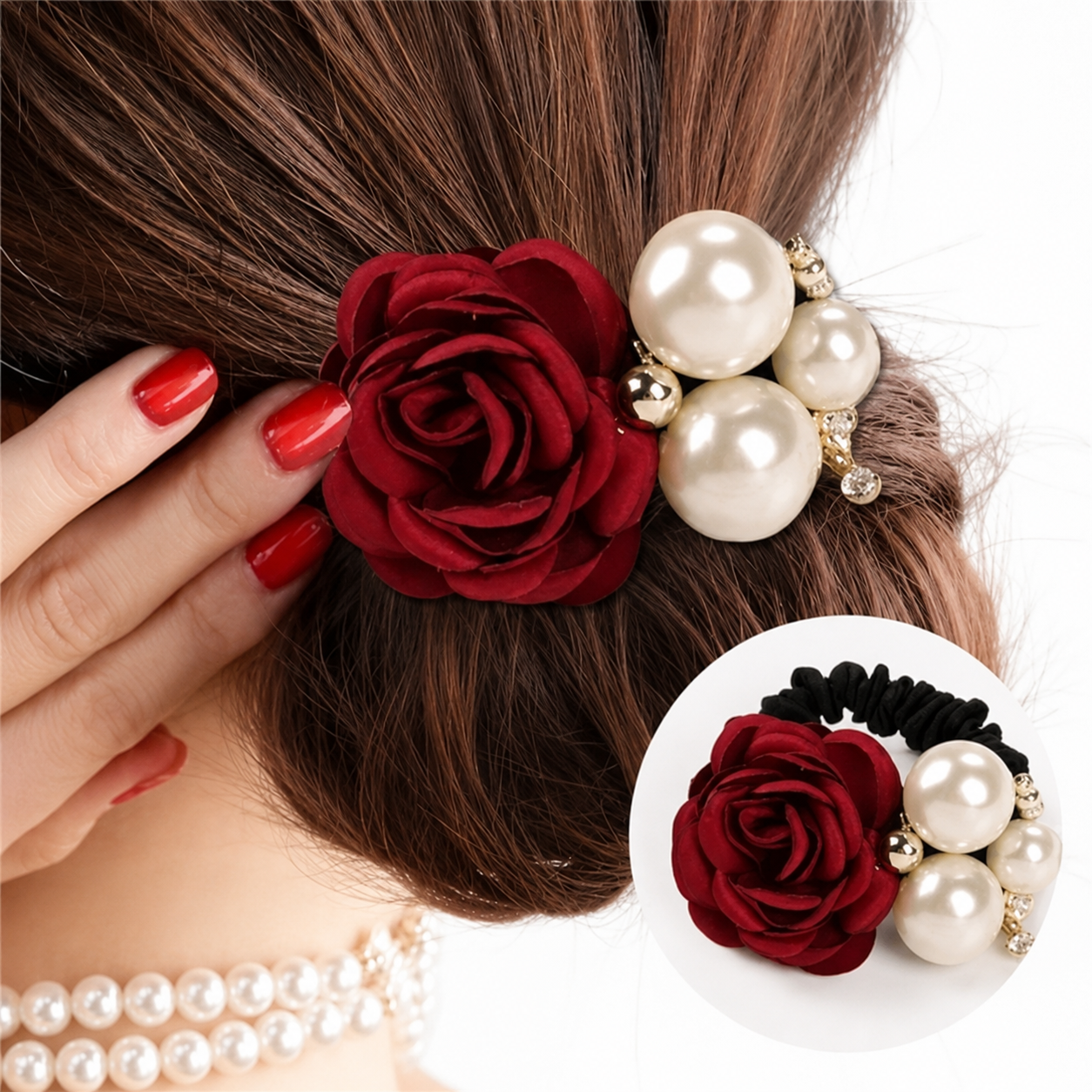 ROSY ELASTIC HAIR BAND