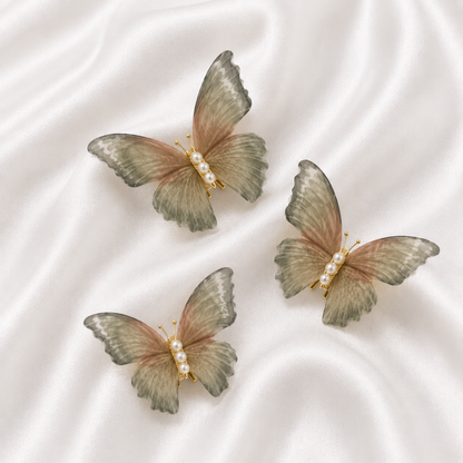 FLYING BUTTERFLY HAIR PINS (3pcs)