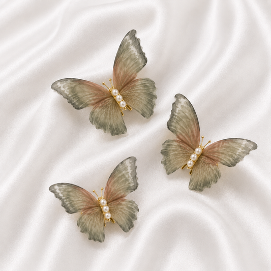 FLYING BUTTERFLY HAIR PINS (3pcs)