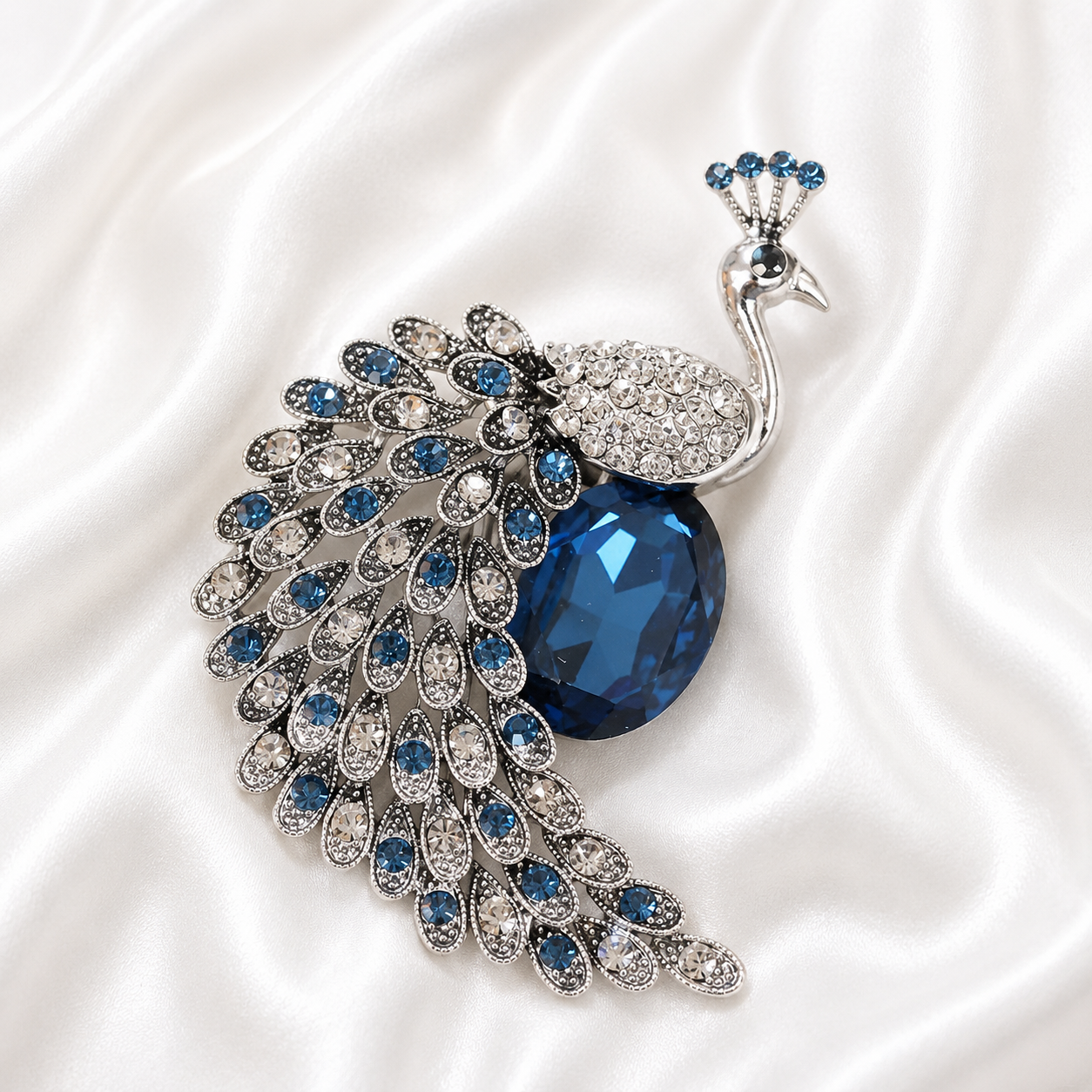PEACOCK BROOCH