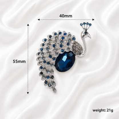PEACOCK BROOCH