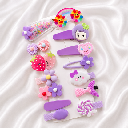 RAINBOW HAIR PINS