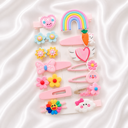 RAINBOW HAIR PINS