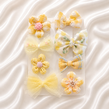 SWEET LACE BOW HAIR CLIPS