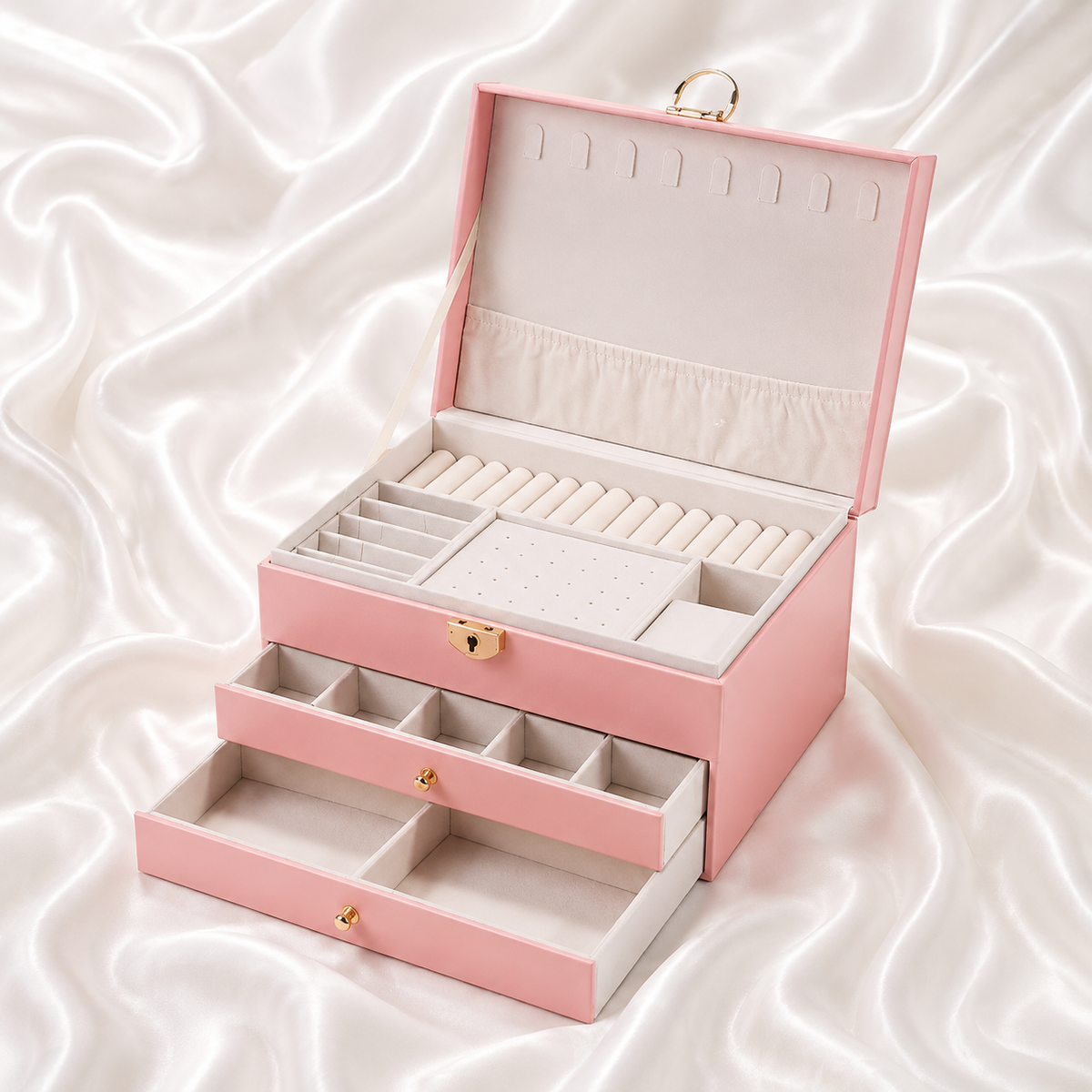 THREE LAYER JEWELRY BOX