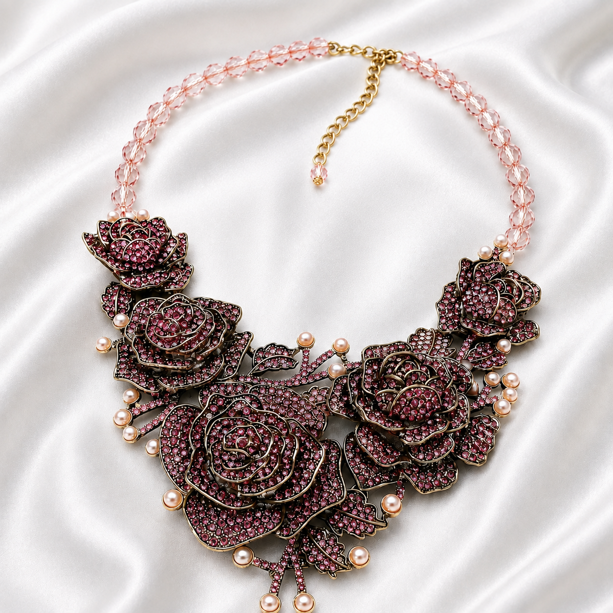 CERISE CRYSTAL NECKLACE