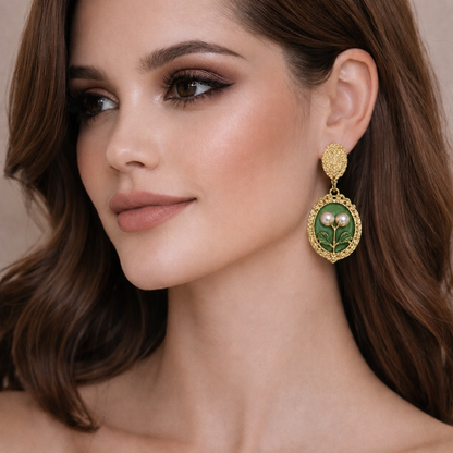 POT OIL PAINT EARRINGS