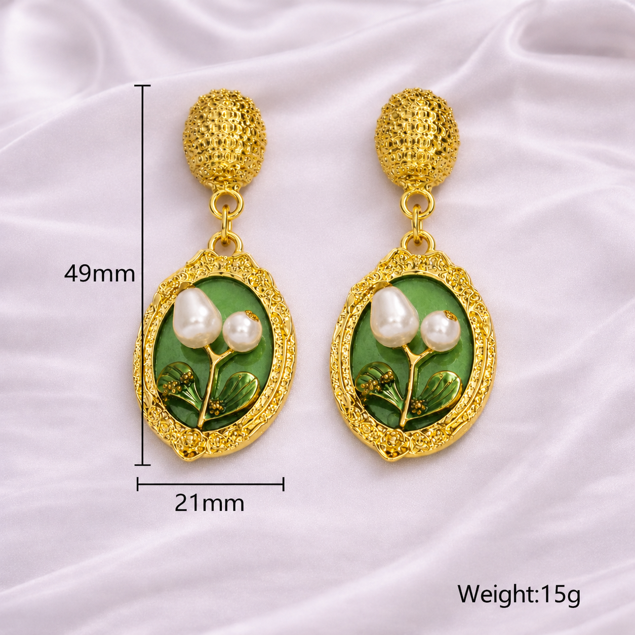 POT OIL PAINT EARRINGS
