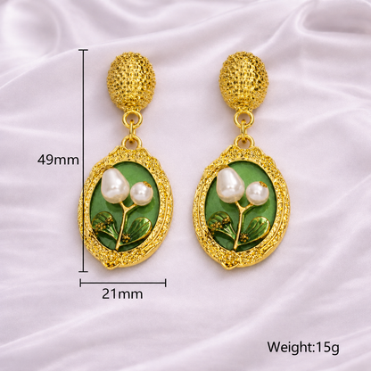 POT OIL PAINT EARRINGS