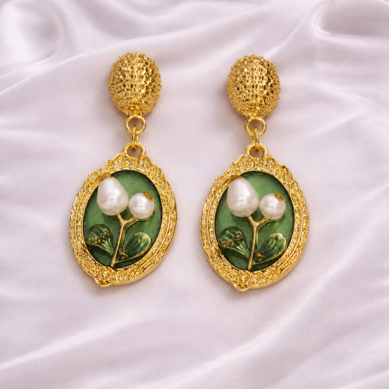 POT OIL PAINT EARRINGS