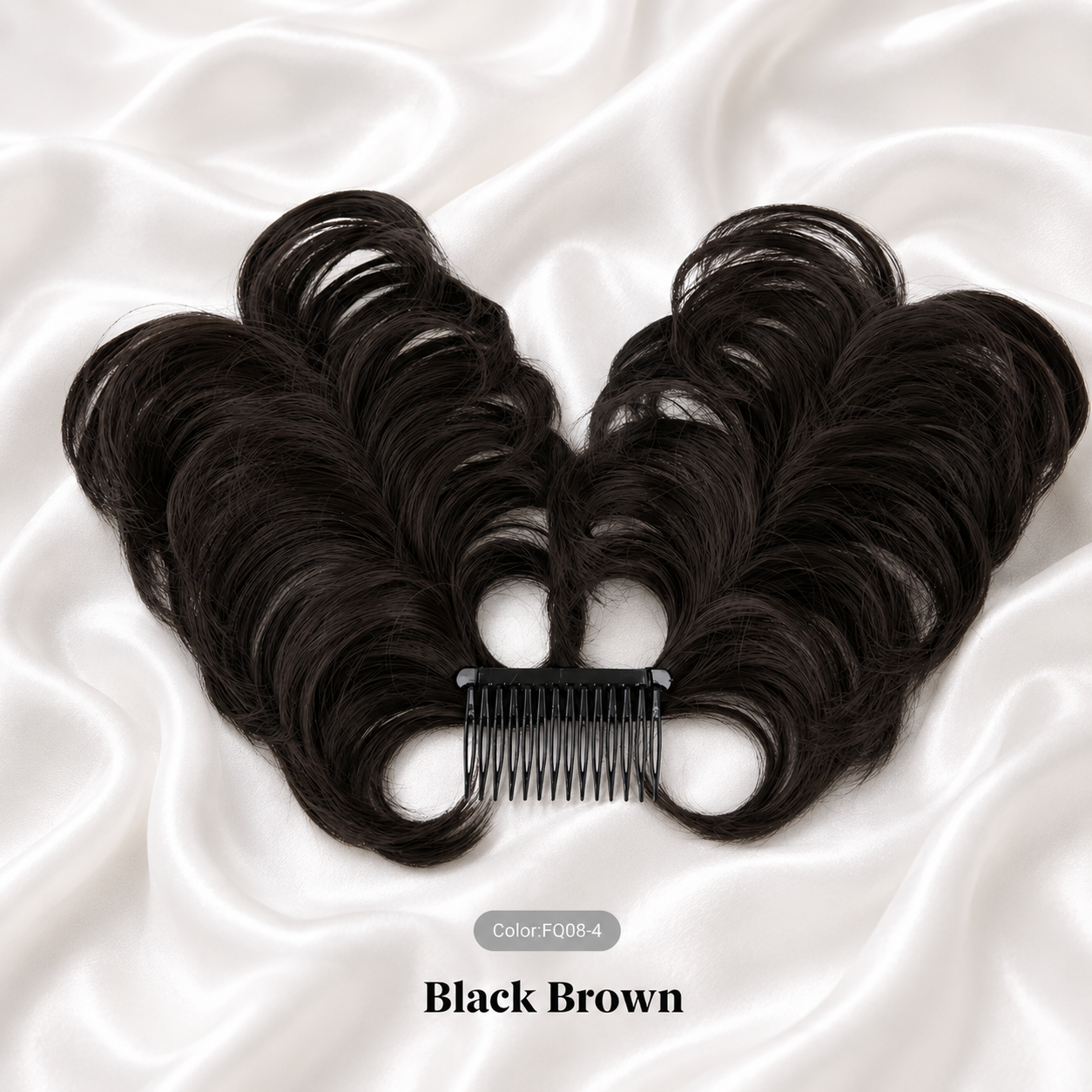 CURLY WAVY CLIP IN HAIR BUN