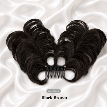 CURLY WAVY CLIP IN HAIR BUN