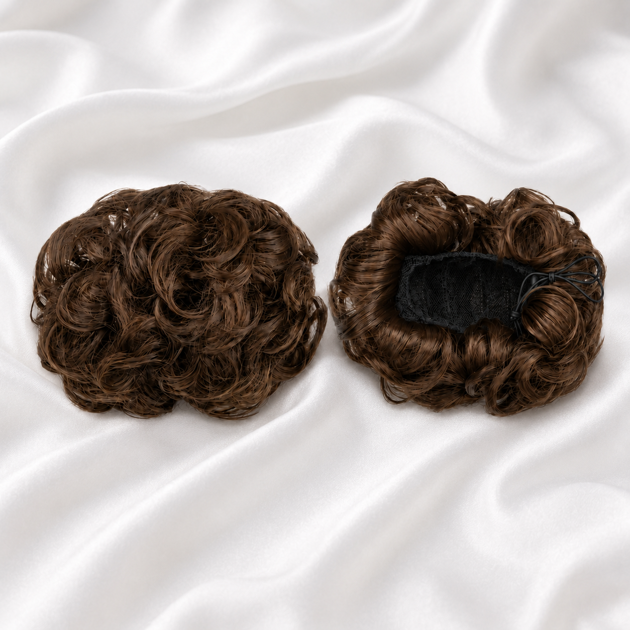 MESSY BUN WITH ELASTIC BAND