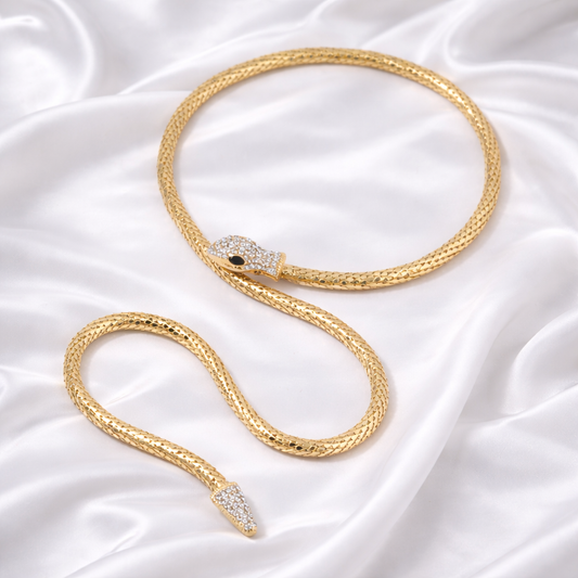 18K GOLD SNAKE CHAIN