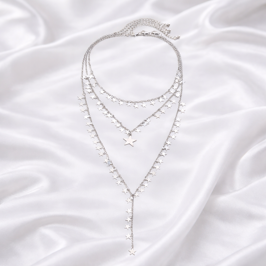 SILVER STAR NECKLACE