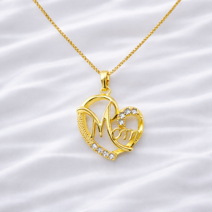 MOM GOLD HEART PENDANT