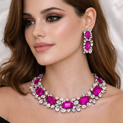 ROSY CRYSTAL SET