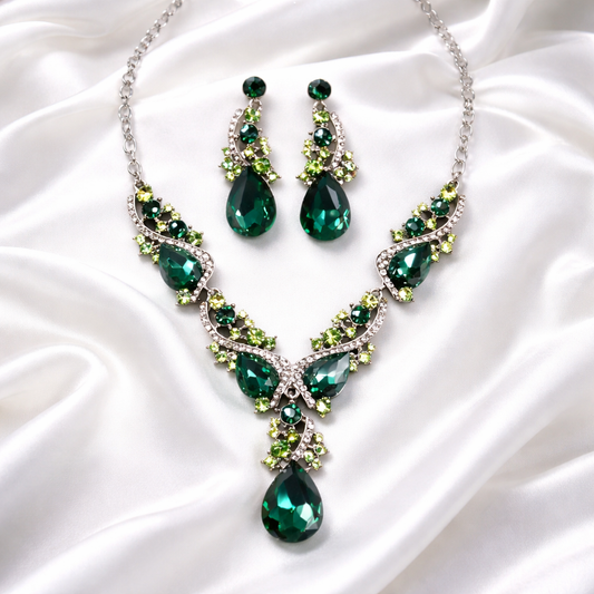 OLIVE CRYSTAL SET