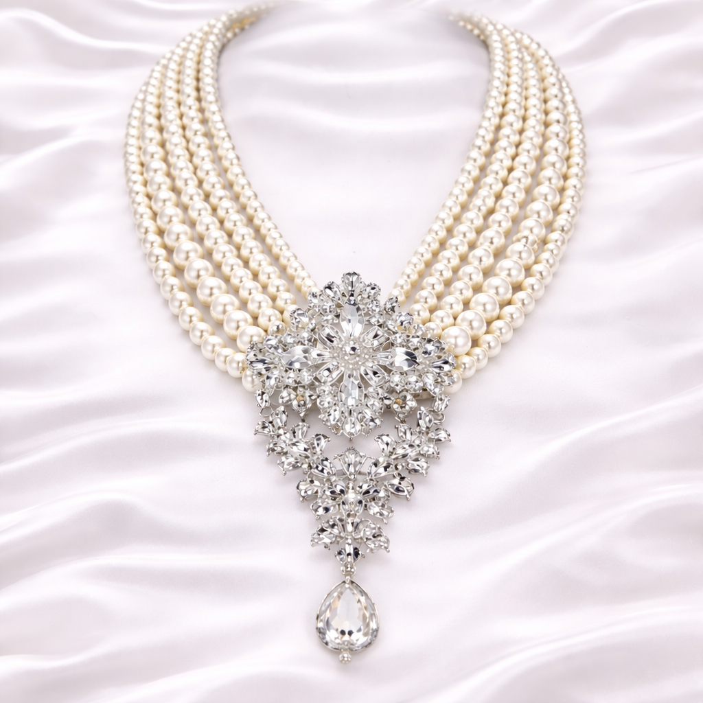 LAYERED PEARL NECKLACE
