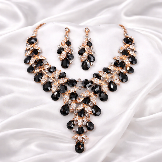 LUXURY CRYSTAL LEAF SET