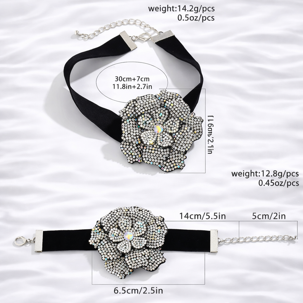 ASCHER CHOKER AND BRACELET SET