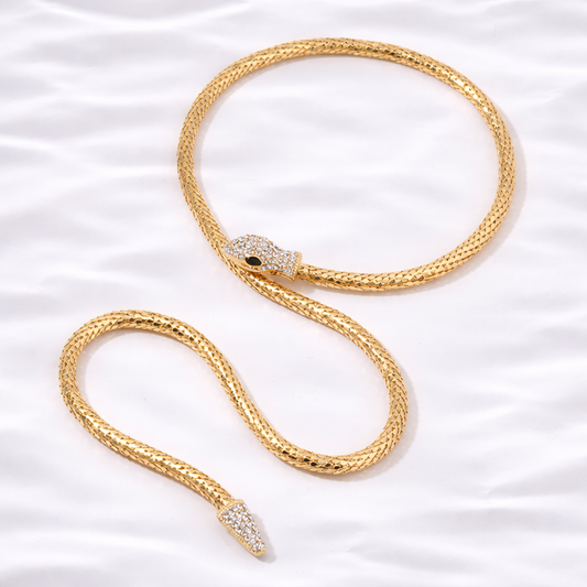 18K GOLD SNAKE CHAIN