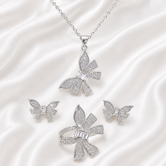 BOW TIE ZIRCON SET