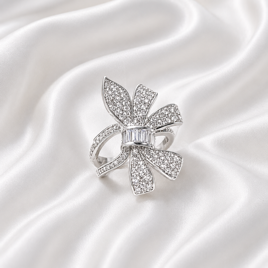 BOW TIE ZIRCON RING